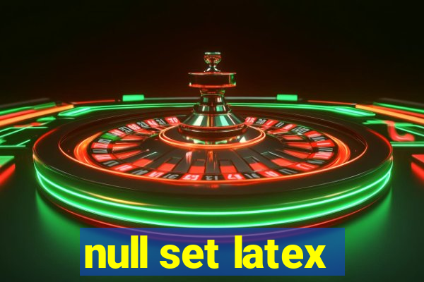 null set latex